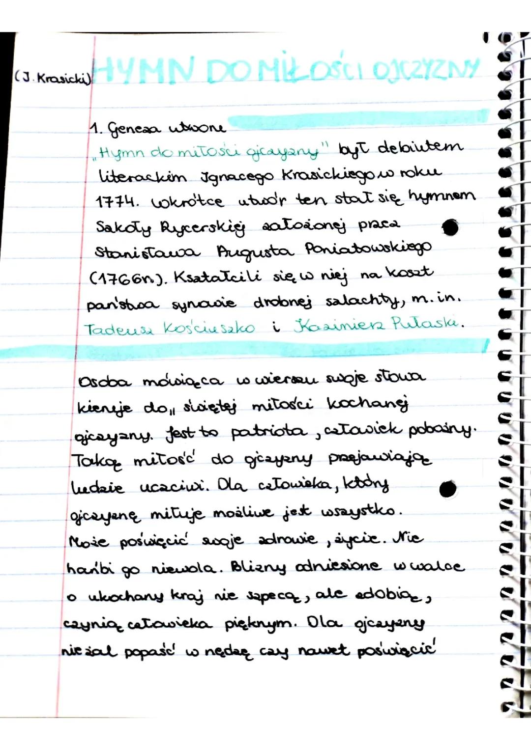 Hymn do miłości ojczyzny - tekst, interpretacja, streszczenie i recytacja