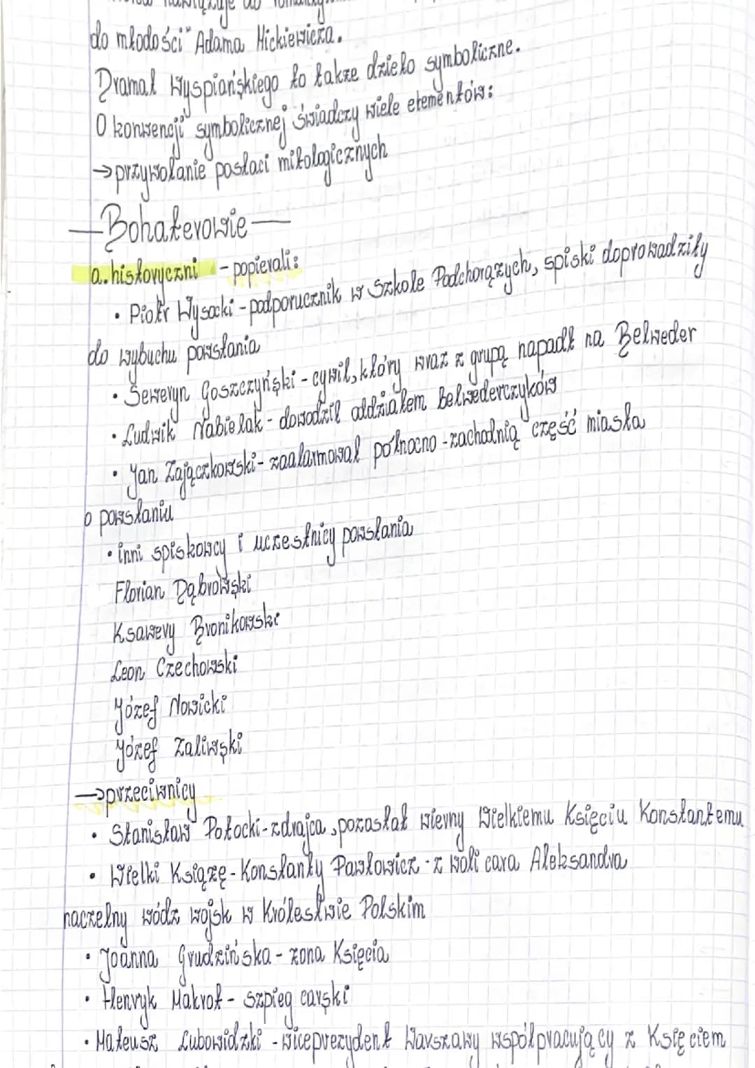 nyspian
"Noc listopadowa"
H
↳ nocy z 29 na 30 listopada 1830-
no
Stanislaw
Hyspiański wielokrołnie nawiązywał w swojej twórczości
1.9 geneza
