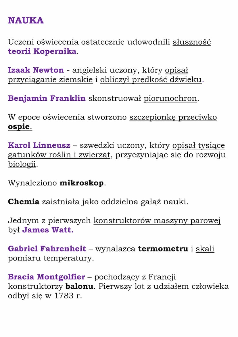 Oświecenie w Europie
Epoka oświecenia - wiek XVIII (wiek rozumu/
światła):
- każdy ma prawo do niezależnego myślenia i
wyrażania myśli,
w po
