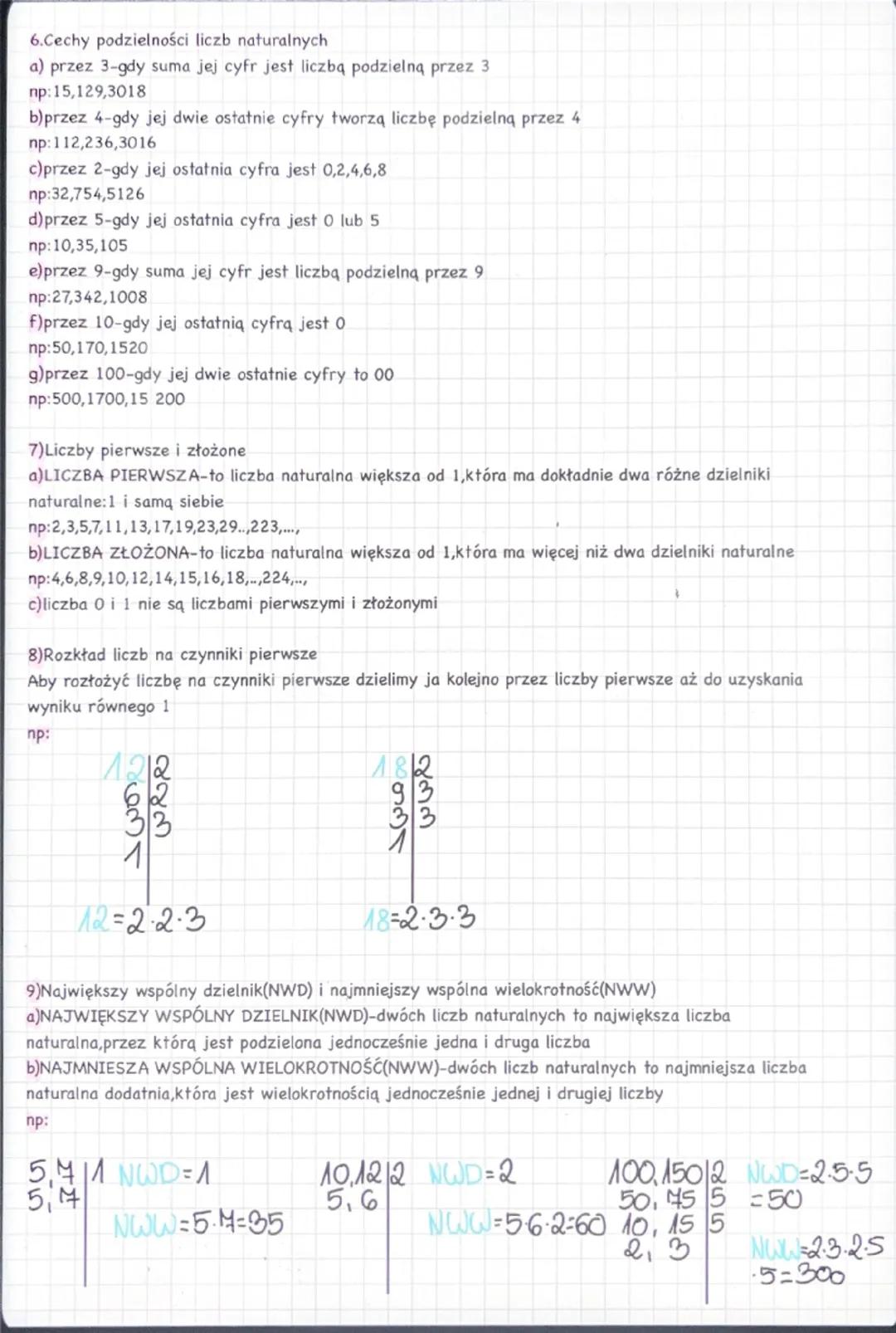 --- OCR Start ---
WŁASNOŚCI LICZB'
1.Rodzaje liczb
a) naturalne
pr:0,1,2,3,4,5..
b) całkowite
Liczby
wszystkie naturalne dodatnie i przeciwn