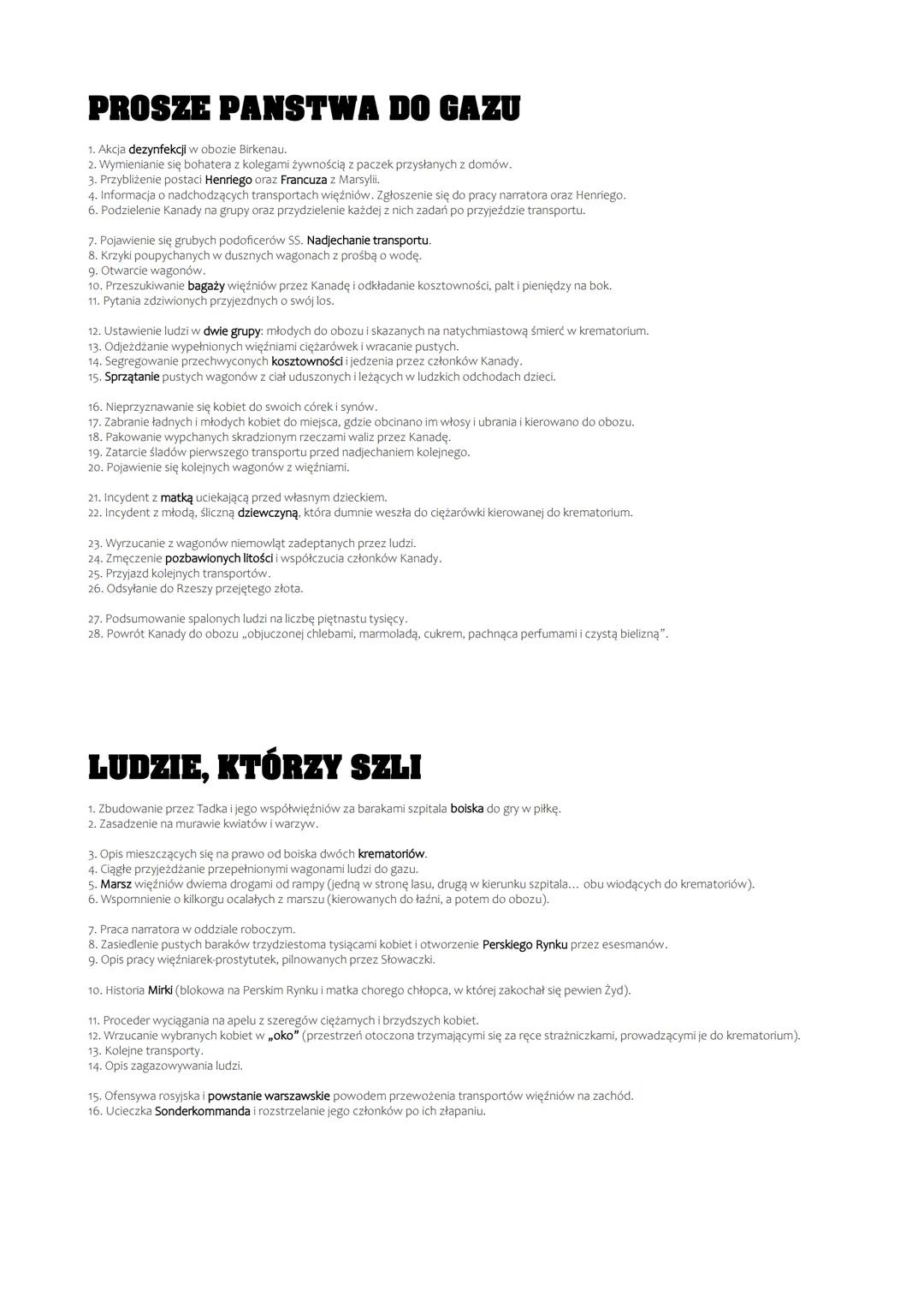 POZEGNANIE Z MARIA
Rozdział I
1. Ponury opis wojennej rzeczywistości.
2. Przyjęcie z okazji ślubu przyjaciół narratora.
3. Przybliżenie post