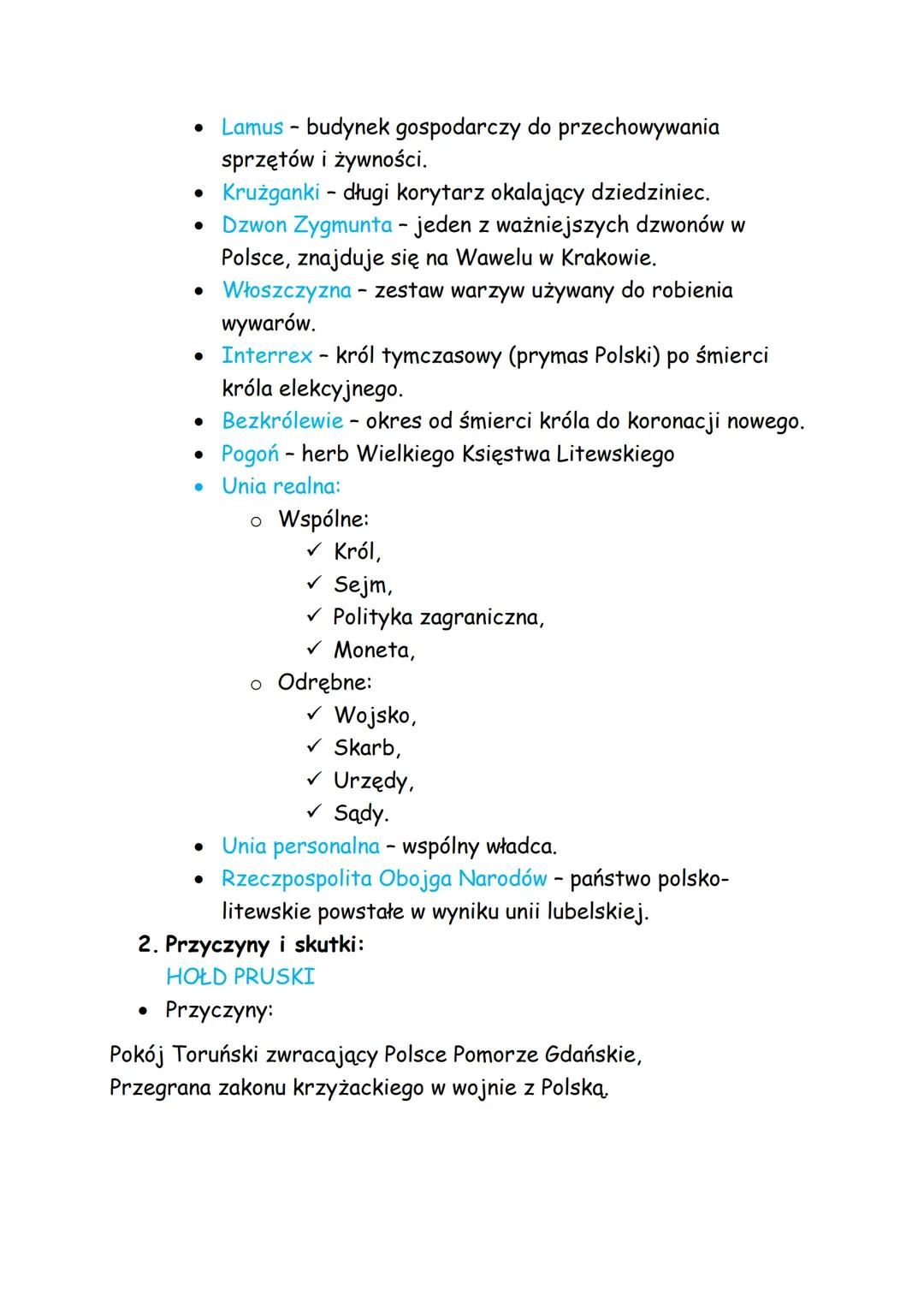 Temat: Powtórzenie przed sprawdzianem z działu II.

1. Pojęcia:

• Demokracja szlachecka - forma rządów w dawnej Polsce,
gdy szlachta miała 