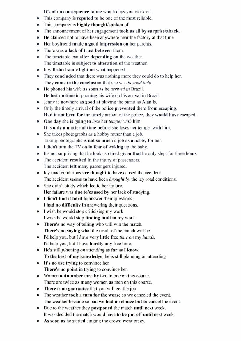 Use of English
Phrasals:
Back up - make a copy/give support
Do away with - get rid of
Do up - repair
Use up - use all supply
Wear out - use 