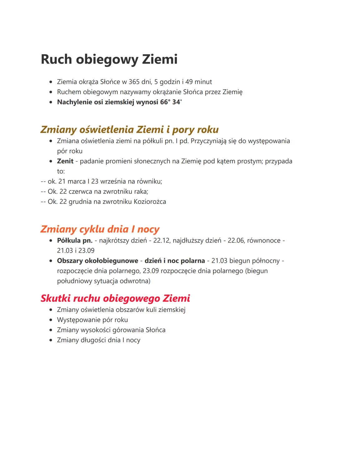# Ruch obiegowy Ziemi

*   Ziemia okrąża Słońce w 365 dni, 5 godzin i 49 minut
*   Ruchem obiegowym nazywamy okrążanie Słońca przez Ziemię
*