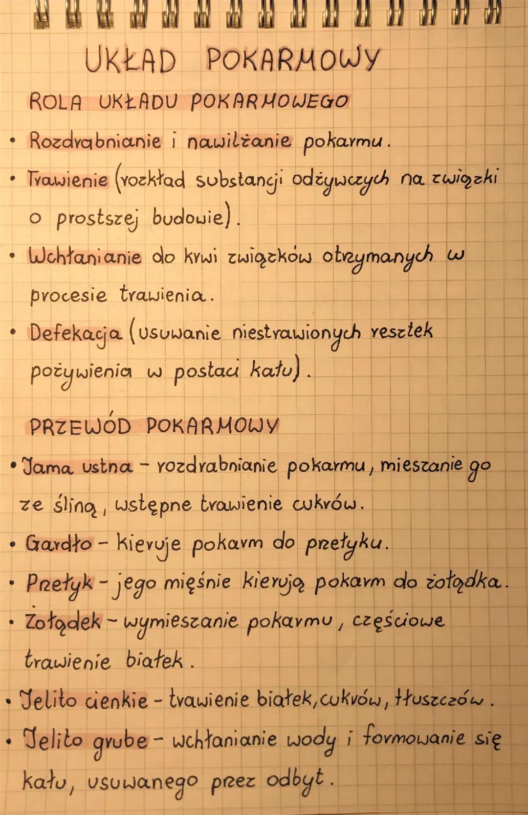 --- OCR Start ---
UKŁAD POKARMOWY
ROLA UKŁADU POKARMOWEGO
• Rozdrabnianie i nawilżanie pokarmu.
• Trawienie (rozkład substancji odżywczych n