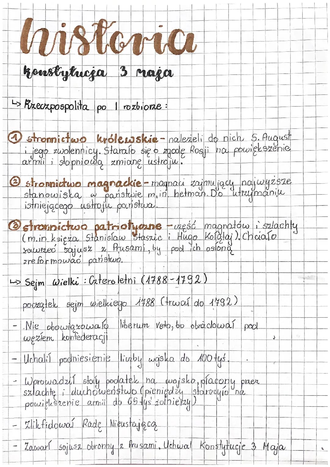 Historia- Konstytucja 3 Maja