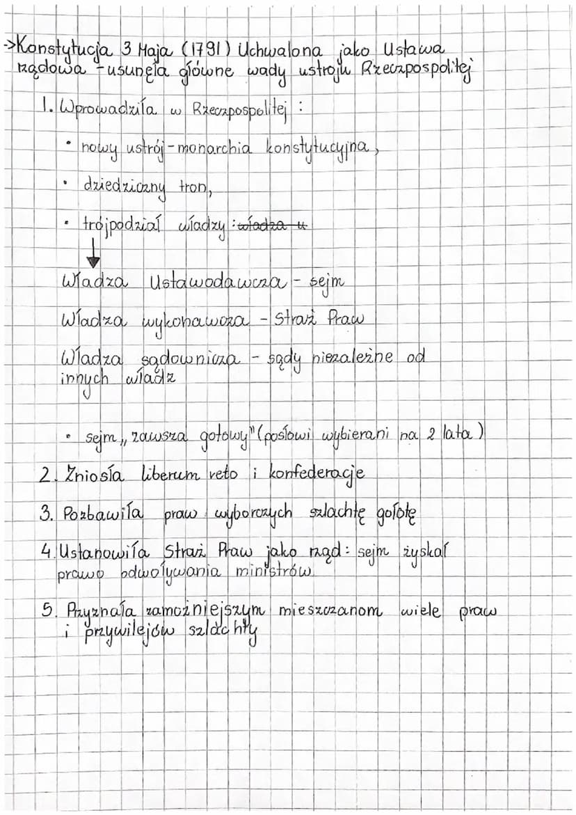 historia
Konstytucja 3 raja
↳ Rzeczpospolita po 1 rozbiorze.
① stronnictwo królewskie - należeli do nich 5. August
i jego zwolennicy. Staral
