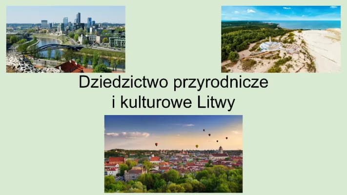 Know Dziedzictwo przyrodnicze i kulturowe Litwy thumbnail