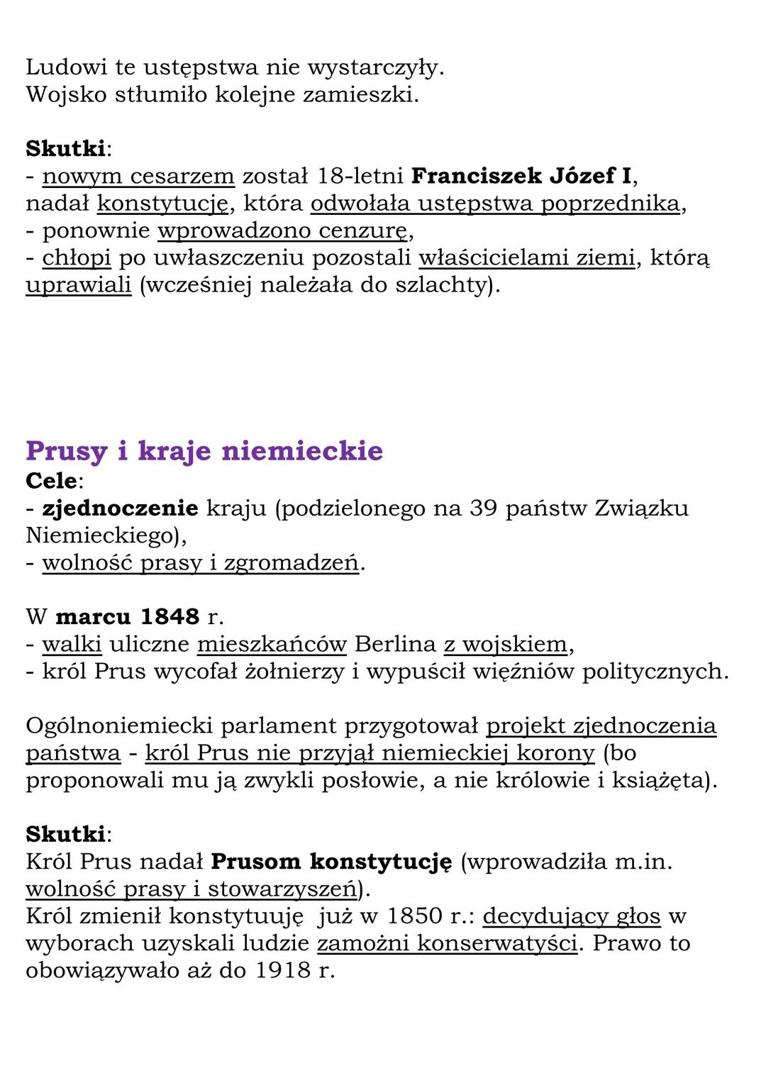 Wiosna Ludów w
Europie
K1 7 GWO
Wiosna Ludów - wystąpienia rewolucyjne w wielu państwach
Europy w latach 1848-1849.
Przyczyny Wiosny Ludów:
