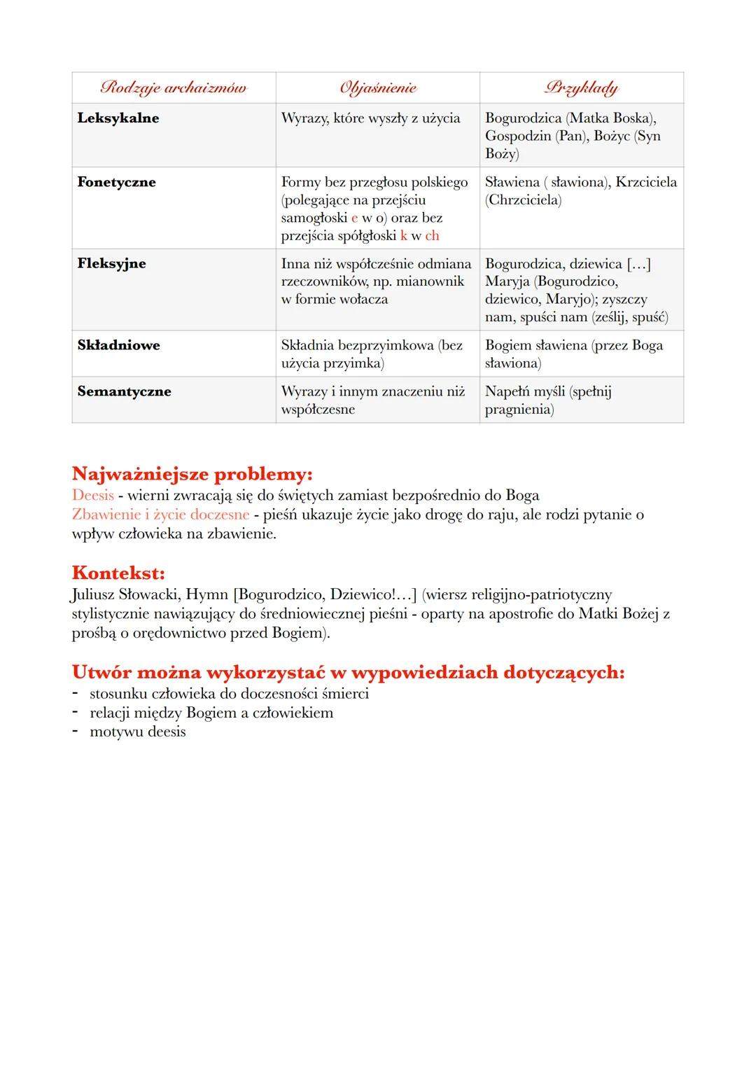 # Bogurodzica

## Geneza:
To najstarsza zachowana polska pieśń religijna, uważana za pierwszy hymn Polski. Pieśń ma
anonimowego autora. Jest