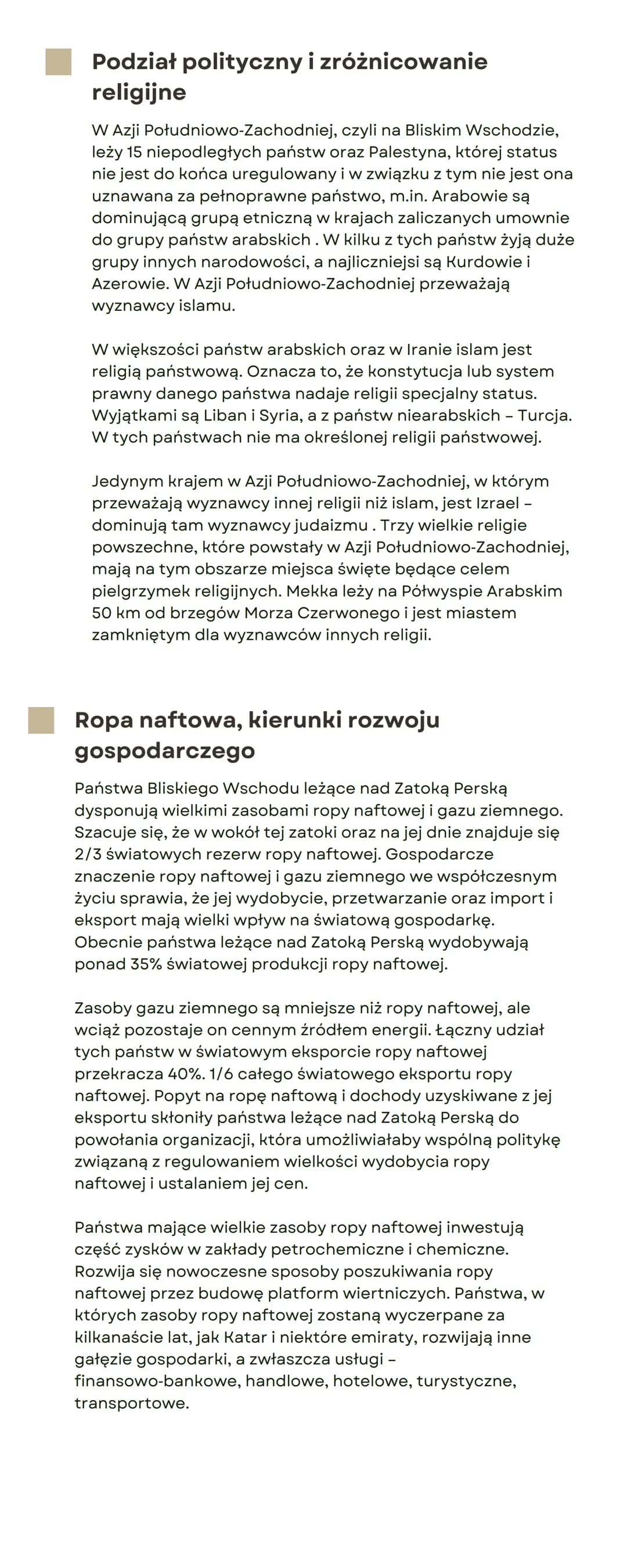 Bliski Wschód
W
N
S
E
Środowisko przyrodnicze
Azja Południowo-Zachodnia to duży region o
powierzchni ok. Azję Mniejszą od północy
oblewają w