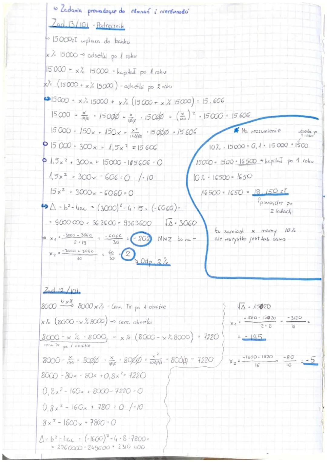 Funkcja Kwadratowa
1. Postać ogólna f. kmadratowej
[ax² + b
bx
c
2. Postać kanoniczna f. kmadratonej
W =
[y= a (x+p)² +4 ] H² (p.s₂)
+
3. Po