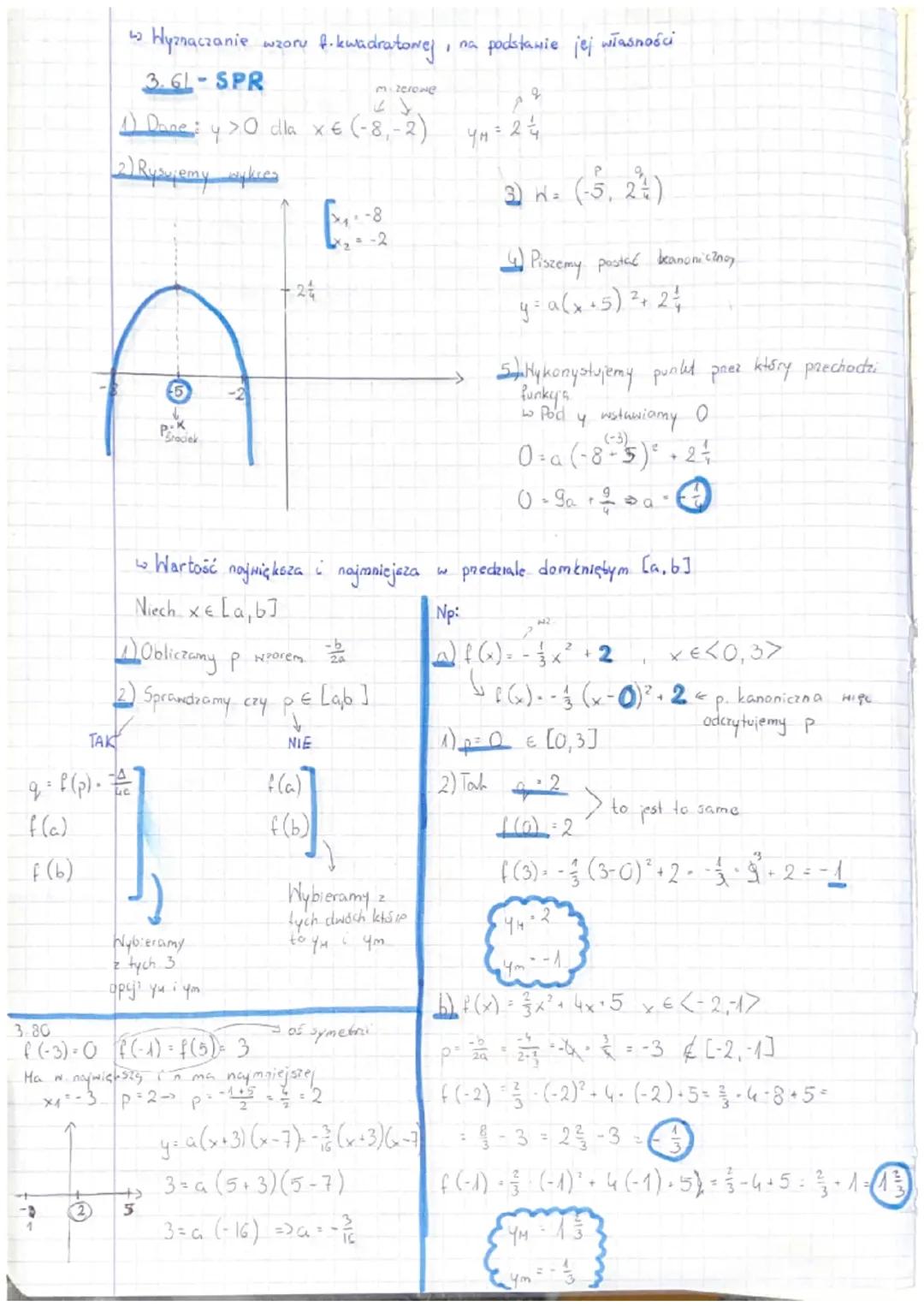 Funkcja Kwadratowa
1. Postać ogólna f. kmadratowej
[ax² + b
bx
c
2. Postać kanoniczna f. kmadratonej
W =
[y= a (x+p)² +4 ] H² (p.s₂)
+
3. Po