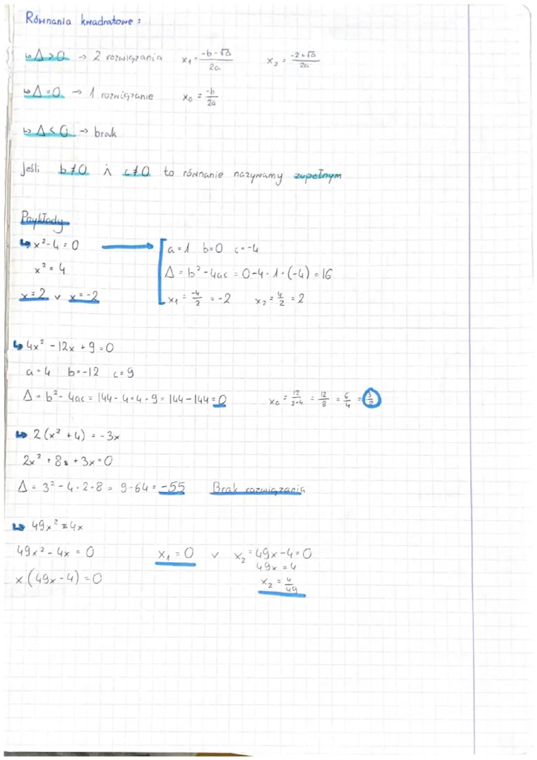 Funkcja Kwadratowa
1. Postać ogólna f. kmadratowej
[ax² + b
bx
c
2. Postać kanoniczna f. kmadratonej
W =
[y= a (x+p)² +4 ] H² (p.s₂)
+
3. Po