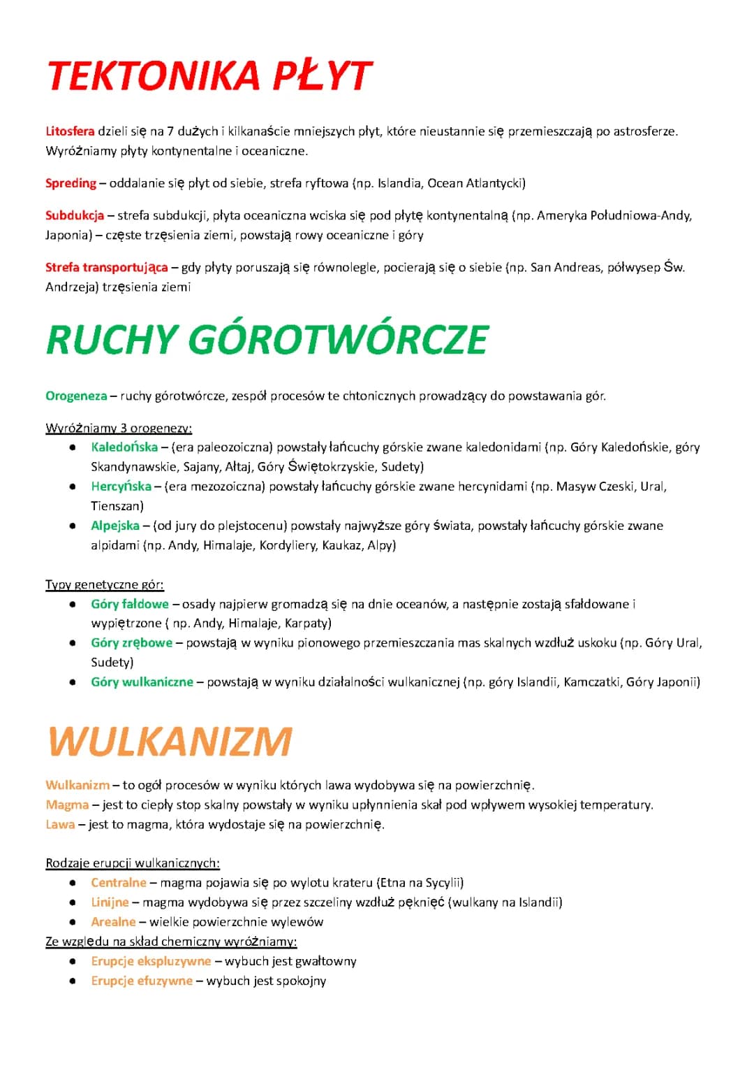 Budowa Wulkanu i Rodzaje Gór – Prosto i Ciekawie