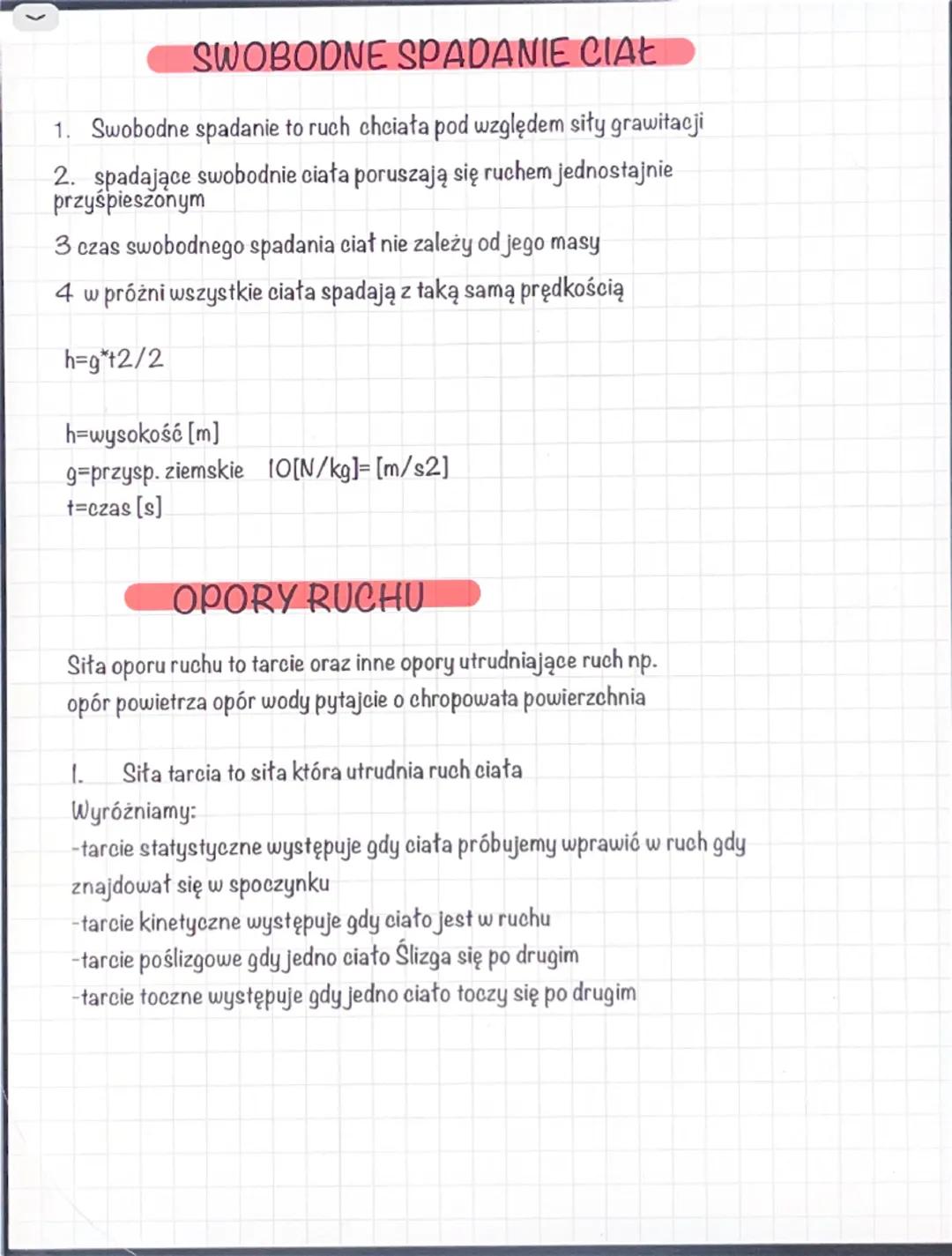 # I ZASADA DYNAMIKI NEWTONA
Jeżeli na ciało nie działają żadne siły lub działające siły się równoważą to ciało
pozostaje w spoczynku lub por