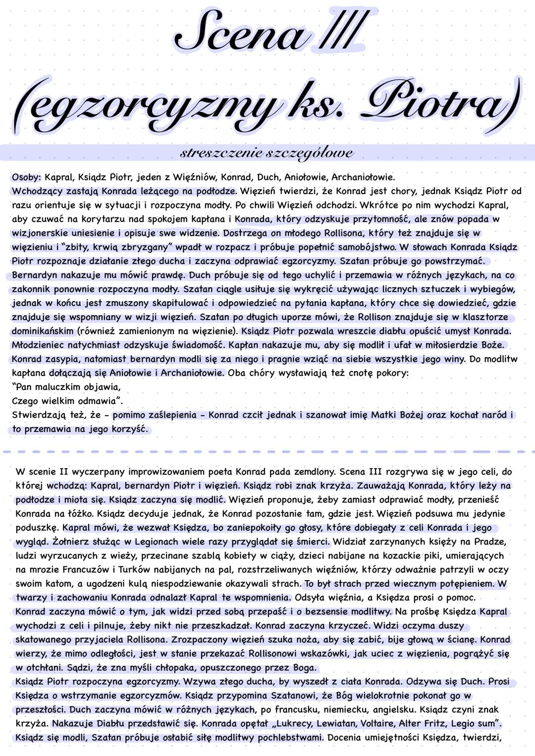 obraz cierpienia senatora
Pojawiają się Diabły. Nakładają na jedną część duszy Rosjanina kaganiec tak, by odczuwał męczarnie. Drugą
część ci