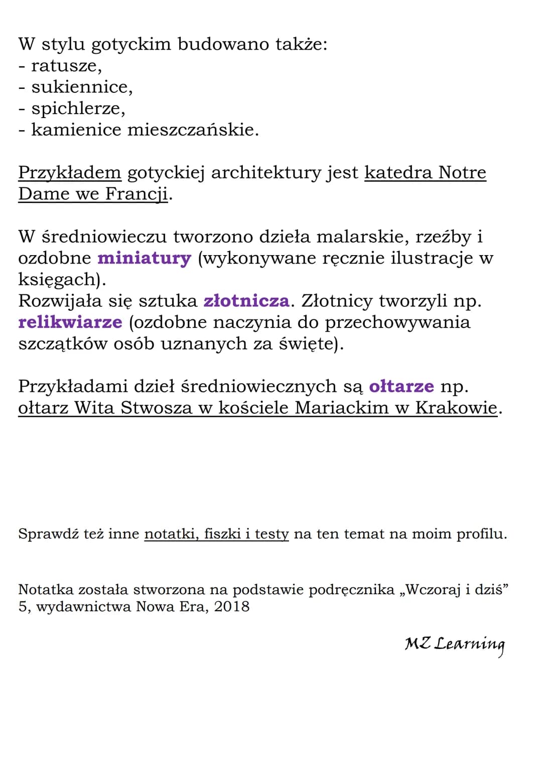 Sztuka średniowiecza
Cele sztuki średniowiecza:
- głoszenie chwały bożej,
przybliżanie ludziom zasad wiary,
- przedstawienie niepiśmiennym t