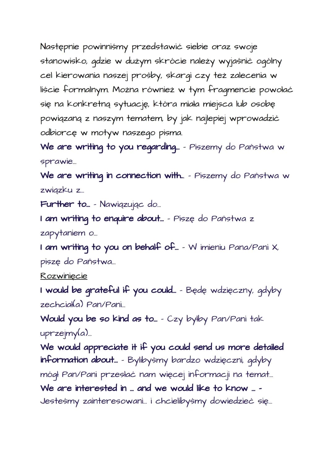 Opinion essay
WSTĘP - przydatne zwroty
Przedstawienie tezy:
It is a popular belief that... - Powszechnie wierzy się, że….…..
It is thought t