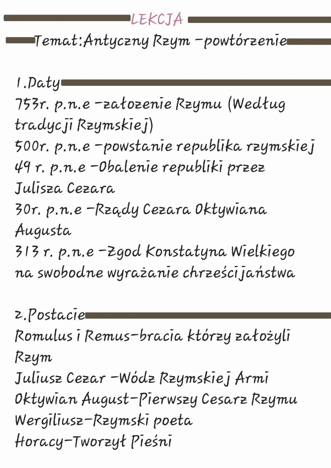 Zabawa w historię: Chronologia Republiki Rzymskiej i jej wpływ na religię oraz architekturę