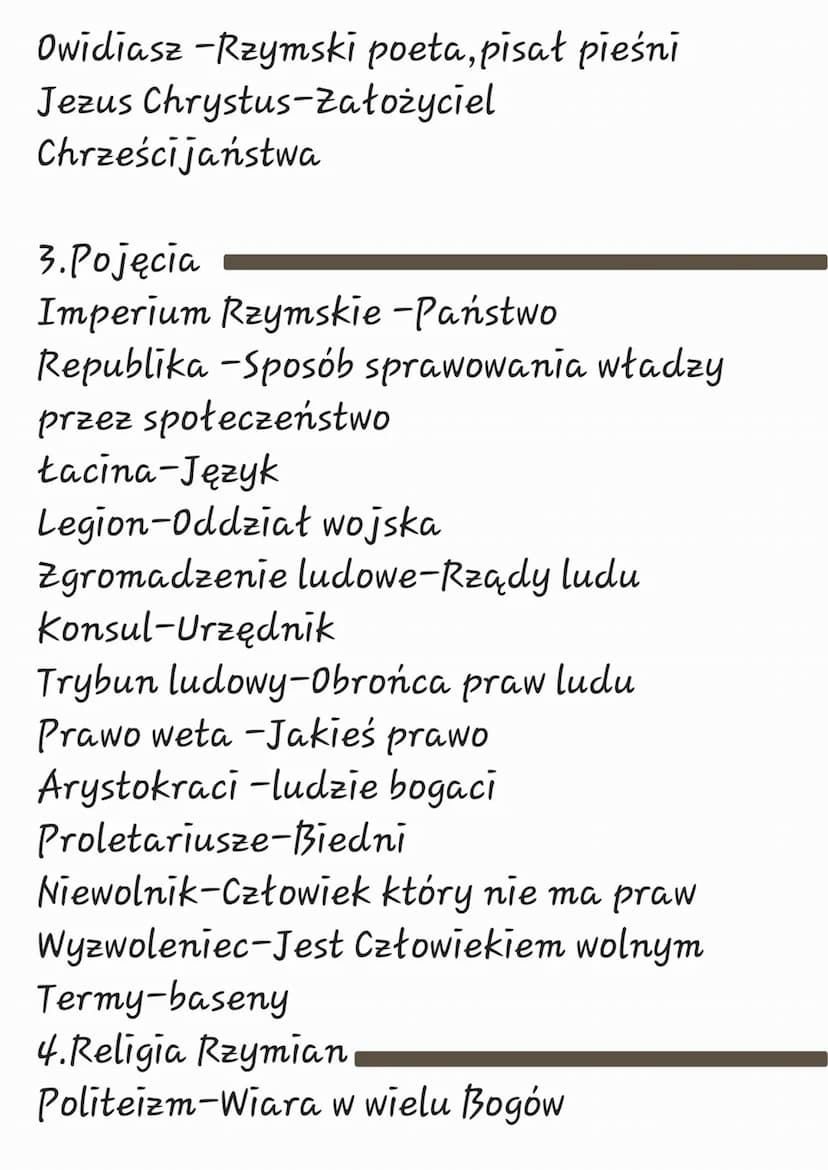 LEKCJA
Temat: Antyczny Rzym -powtórzenie
1. Paty
753r. p.n.e-załozenie Rzymu (Według
tradycji Rzymskiej)
500r. p.n.e-powstanie republika rzy