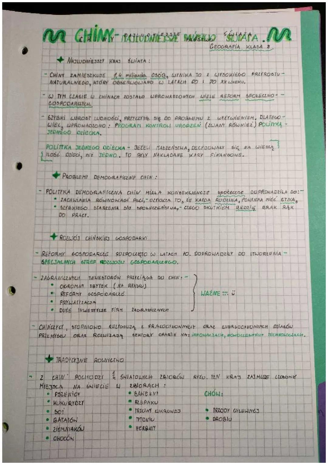 Chiny - Najludniejsze państwo świata 