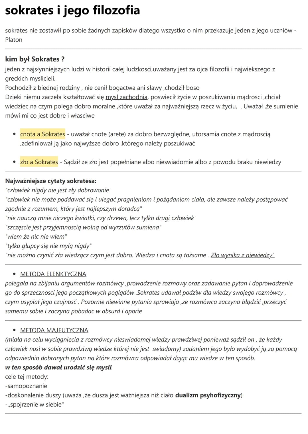 sokrates i jego filozofia
sokrates nie zostawił po sobie żadnych zapisków dlatego wszystko o nim przekazuje jeden z jego uczniów -
Platon
ki