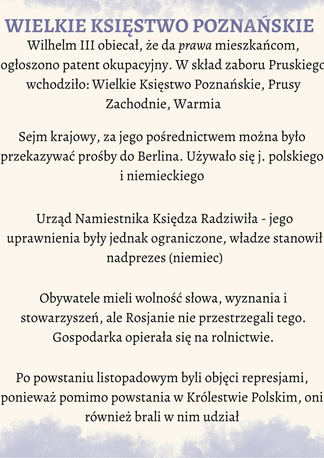 SYSTEM WIEDEŃSKI NA ZIEMIACH
POLSKICH
1815r. - Kongres Wiedeński, zmiany w
podziale ziem Polskich:
82% - Królestwo Polskie (pod władzą Rosji
