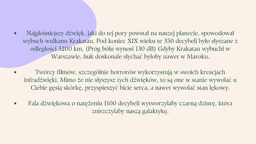 Fale dźwiękowe Ogólne informacje Fale dźwiękowe
Fale dźwiękowe (akustyczne) są falami mechanicznymi. Ich rozchodzenie polega na drganiu
wars