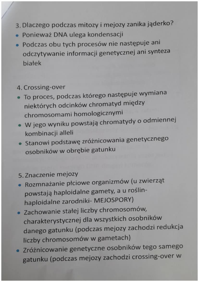 MEJZOA
1. Czym jest mejoza?
Mejoza jest podziałem jądra komórkowego, w wyniku
którego powstają cztery komórki o zredukowanej
liczbie chromos
