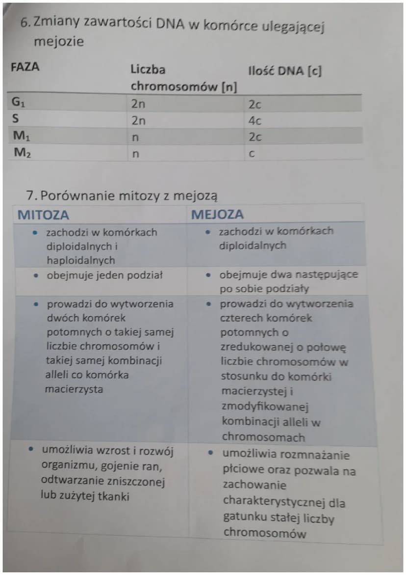 MEJZOA
1. Czym jest mejoza?
Mejoza jest podziałem jądra komórkowego, w wyniku
którego powstają cztery komórki o zredukowanej
liczbie chromos