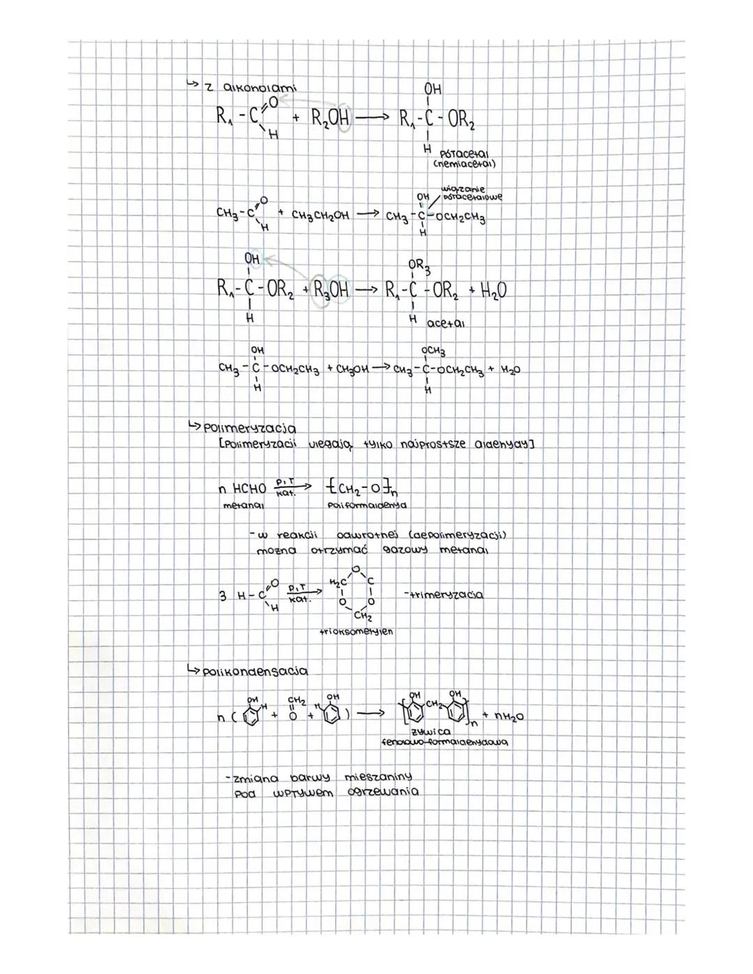 # aldehydy

R-C=

H

$C_nH_{2n}CHO$

$C_nH_{2n}O$

SZEREG HOMOLOGICZNY

H-C

H

metanal, αldenya meranowy (mrówκοων), formaldenda

(40% rozt