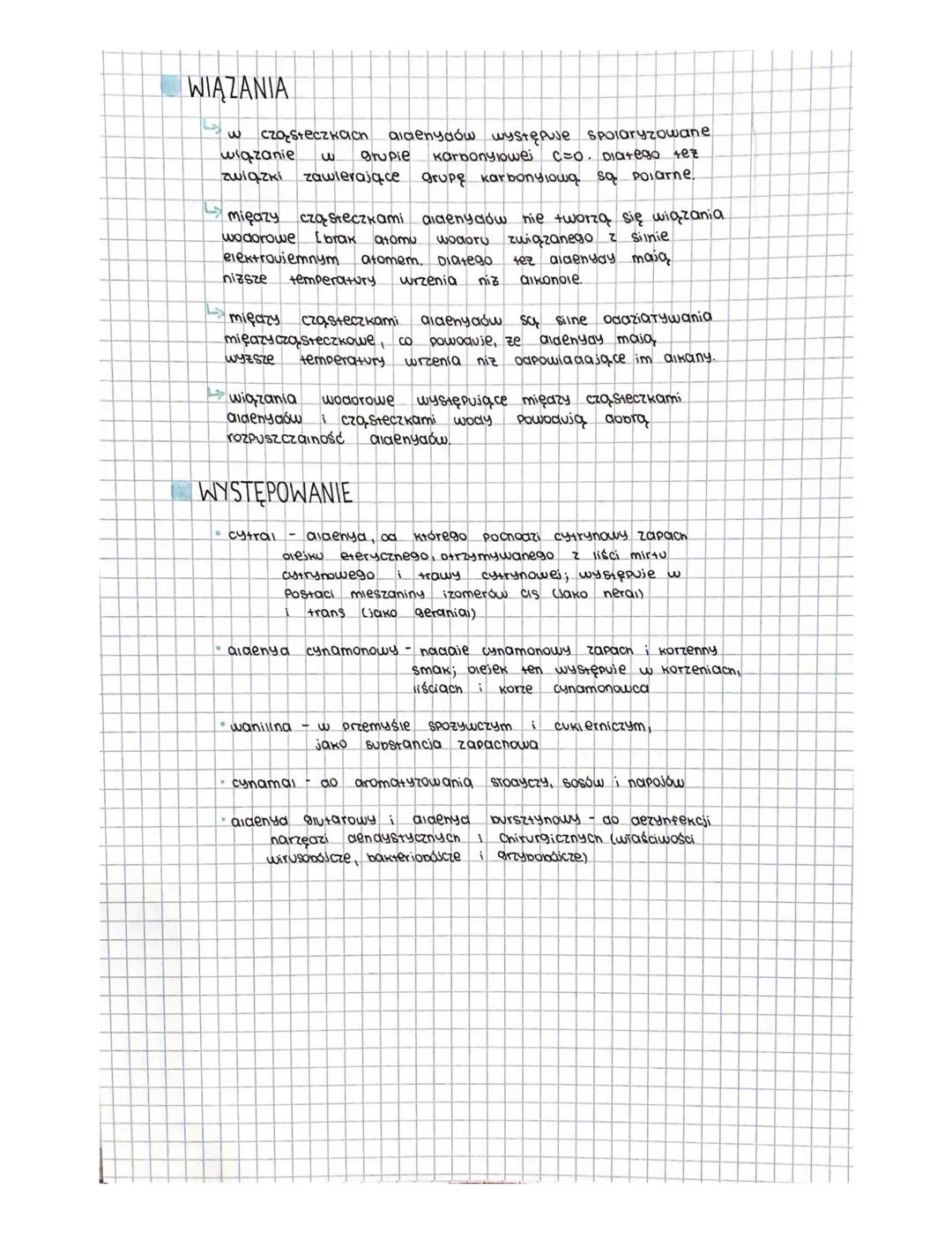# aldehydy

R-C=

H

$C_nH_{2n}CHO$

$C_nH_{2n}O$

SZEREG HOMOLOGICZNY

H-C

H

metanal, αldenya meranowy (mrówκοων), formaldenda

(40% rozt