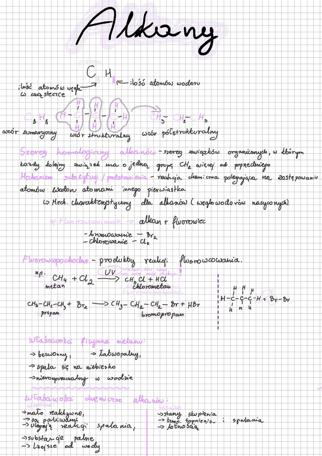 ilość atomów wigke
w cząsteczce
arór
3 8
sumorryarny
Alkony
CH₂
wzór strukturalny
wzór półstrukturalny
Szeres homologiczny alkanów - szerez 