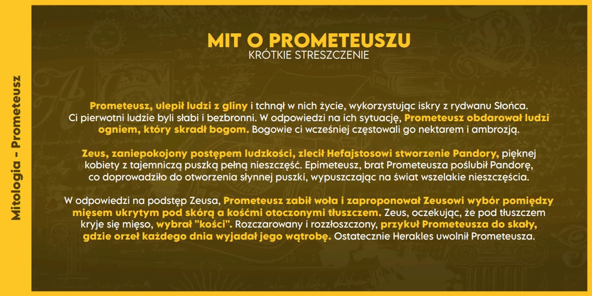 Mitologia - Powstanie świata
POWSTANIE ŚWIATA
KRÓTKIE STRESZCZENIE
Na samym początku, wszechświat był jedynie chaosem, stanem pełnym nieporz
