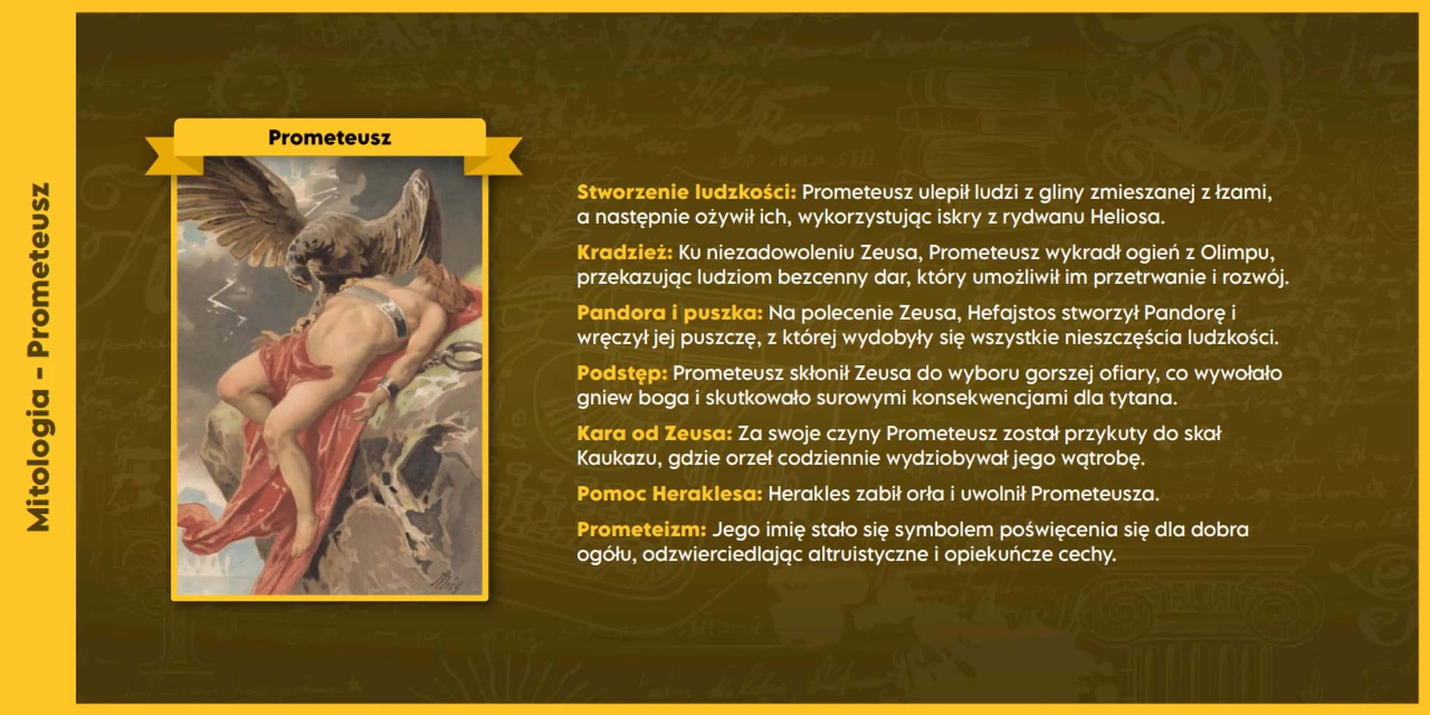 Mitologia - Powstanie świata
POWSTANIE ŚWIATA
KRÓTKIE STRESZCZENIE
Na samym początku, wszechświat był jedynie chaosem, stanem pełnym nieporz