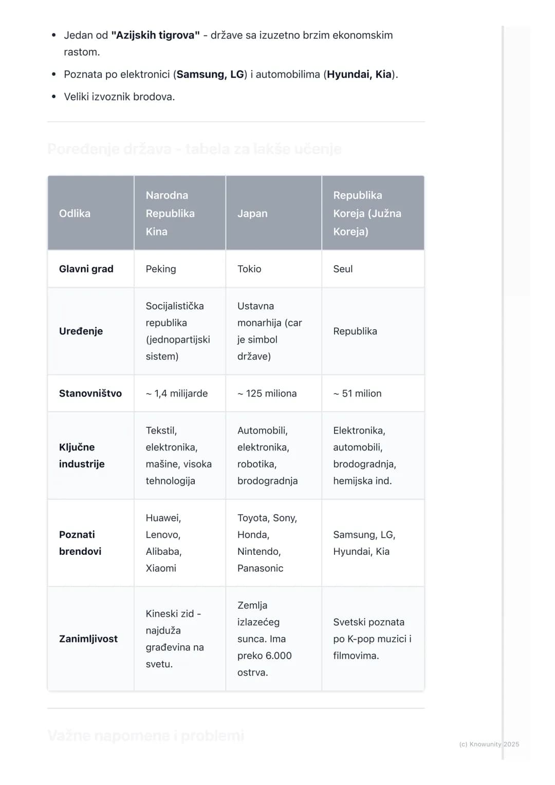 # Istočna Azija (Kina, Japan,
Koreja)

Uvod u Istočnu Aziju

Istočna Azija je jedna od najvažnijih regija sveta. Obuhvata Kinu, Japan,
Sever