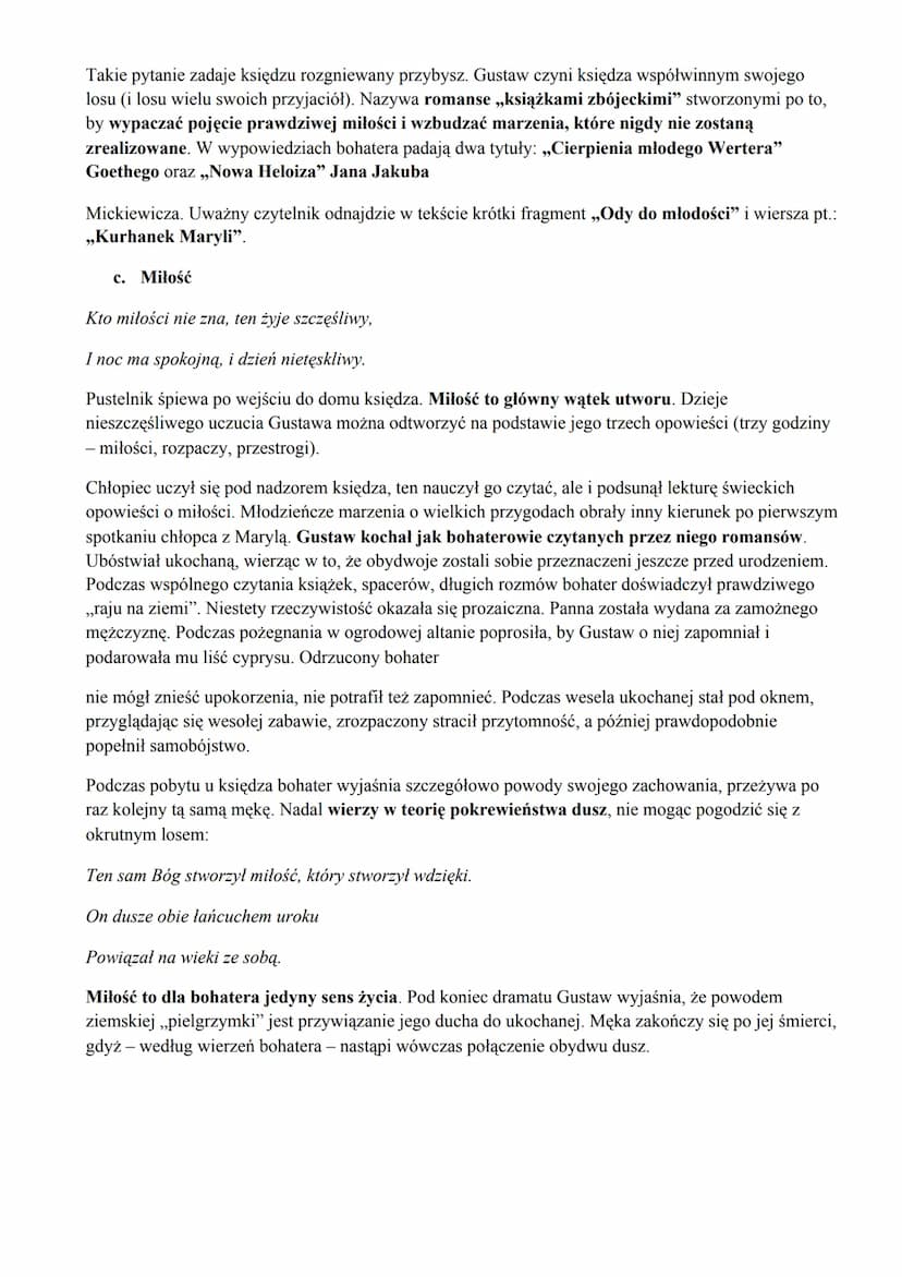Adam Mickiewicz
Genera
Czwarta część ,,Dziadów” (druga według chronologii pisania) powstawała w latach 1821-22. Utwór
został opublikowany w 