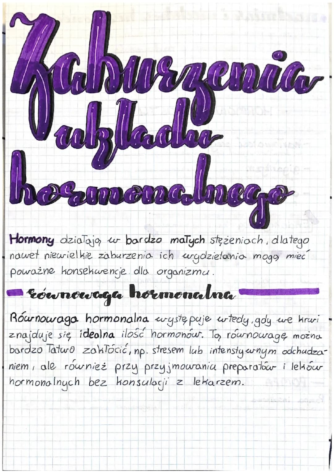 Zaburzenia
colzbeau
hormone luego
yo
Hormony działają w bardzo małych stężeniach, dlatego
nawet niewielkie zaburzenia ich wydzielania mogą m