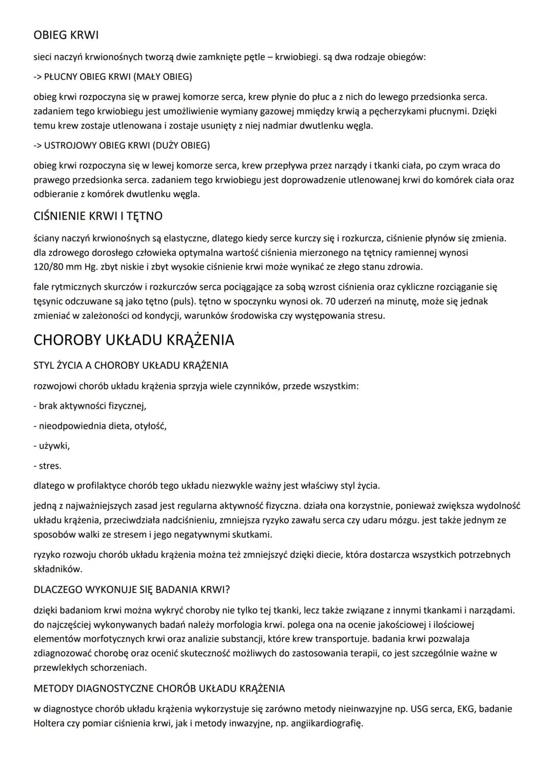 UKŁAD KRĄŻENIA
SKŁAD I FUNKCJE KRWI
FUNKCJE I GŁÓWNE SKŁADNIKI KRWI
krew jest tkanką płynną, ponieważ w znacznej mierze tworzy ją woda. jako