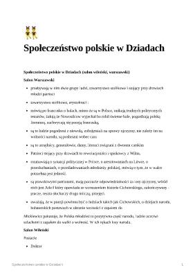 Know Społeczeństwo polskie w Dziadach cz. III thumbnail