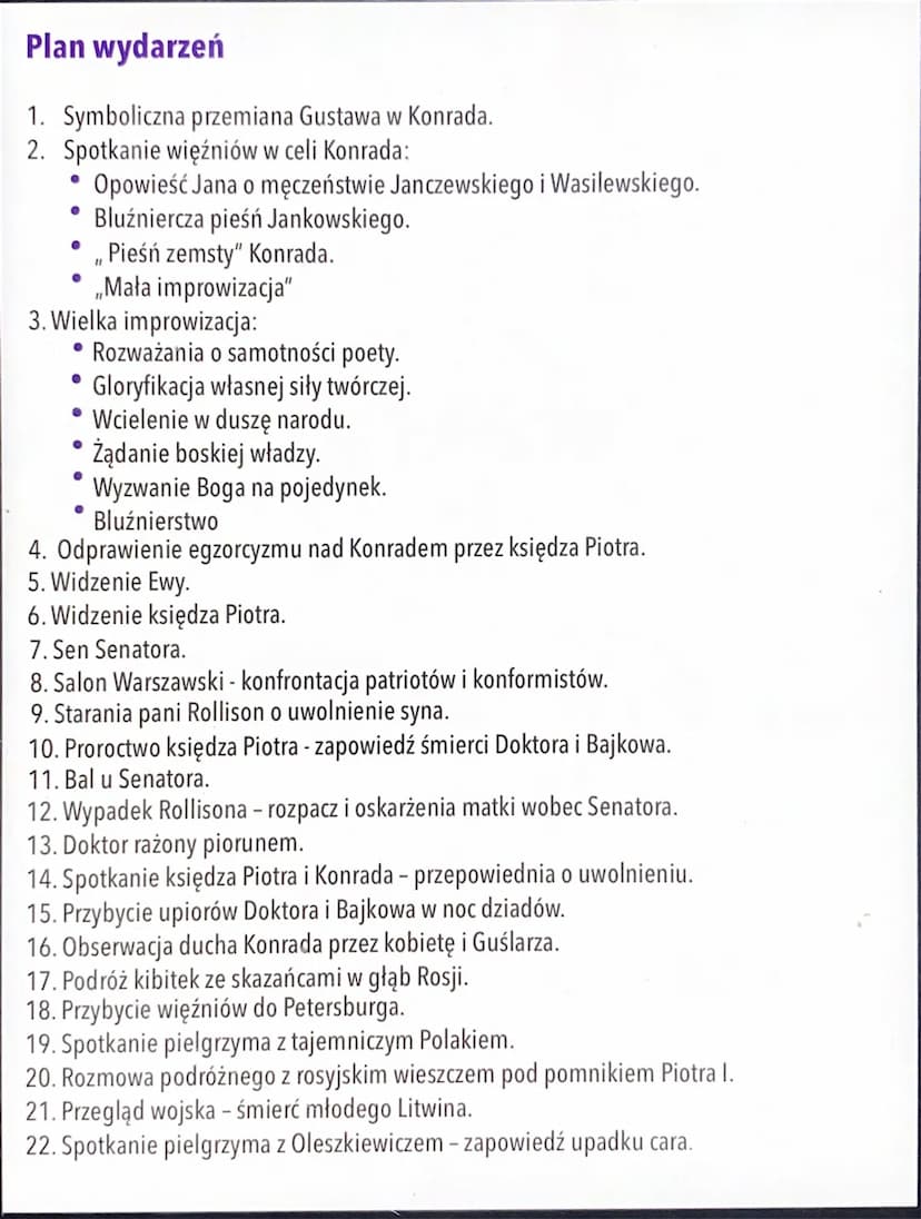 DZIADY cz. III
Rodzaj literacki: dramat
Gatunek literacki: dramat romantyczny
Cechy dramatu romantycznego to między innymi:
° tzw. struktura