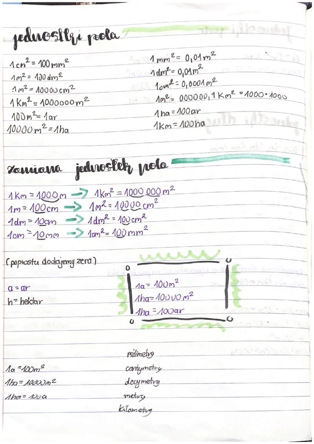 jeduosilri pola
2
1cm² = 100 mm²
1m² = 100 dm2
1m² = 10000 cm²
2
1 km² 1000000 m²
=
100m² = 1ar
10000m² = 1ha
21 mm² = 0,01 m²
1dm² = 0,01 m