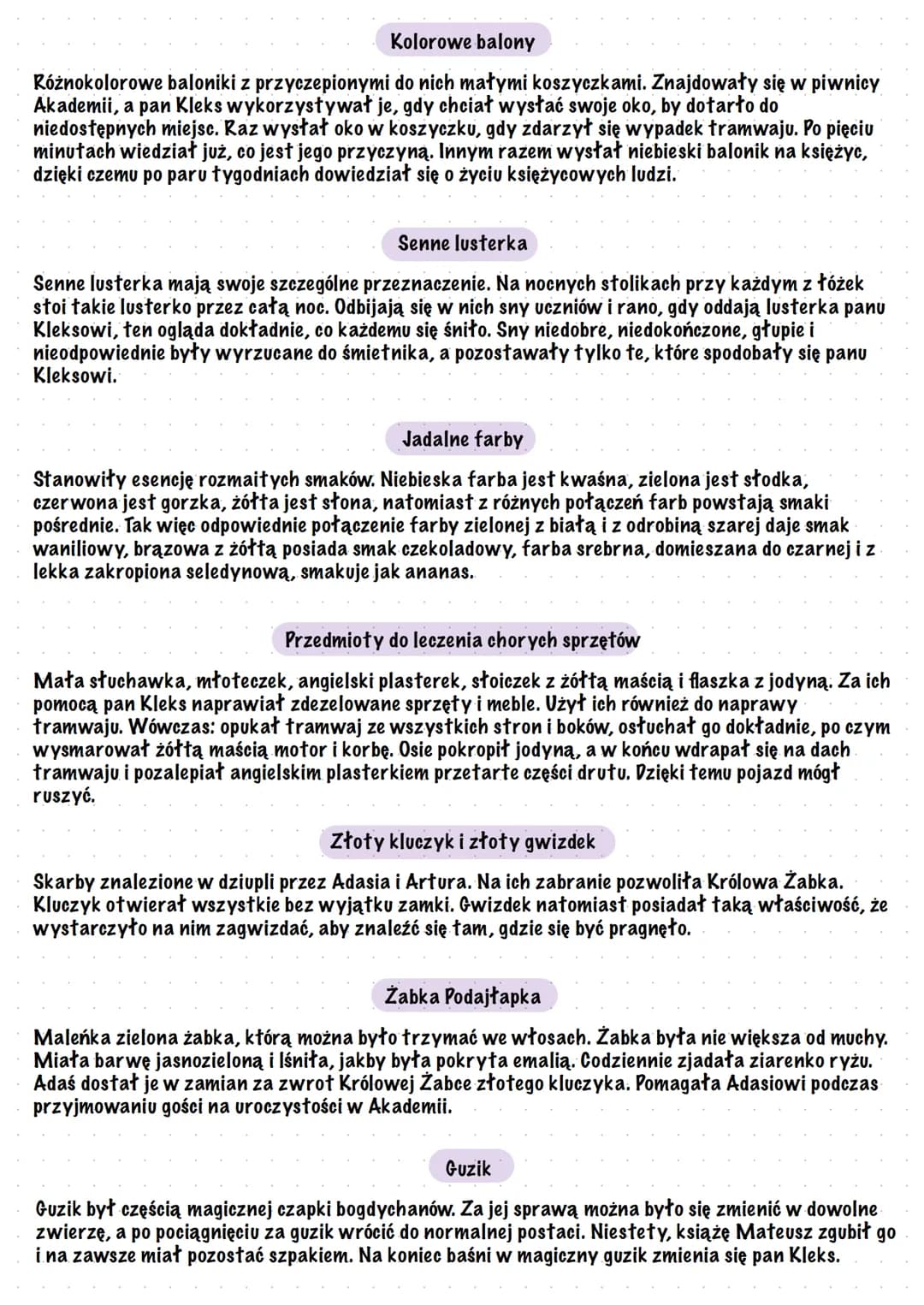 Akademia
Pana Kleksa
Czas i miejsce akcji
Adaś w swoim pamiętniku opisuje wydarzenia od przybycia do Akademii, aż do wigilii Bożego
Narodzen