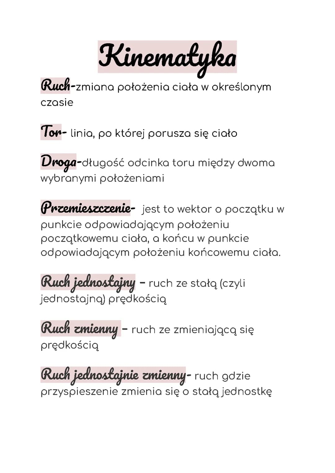 Kinematyka 
