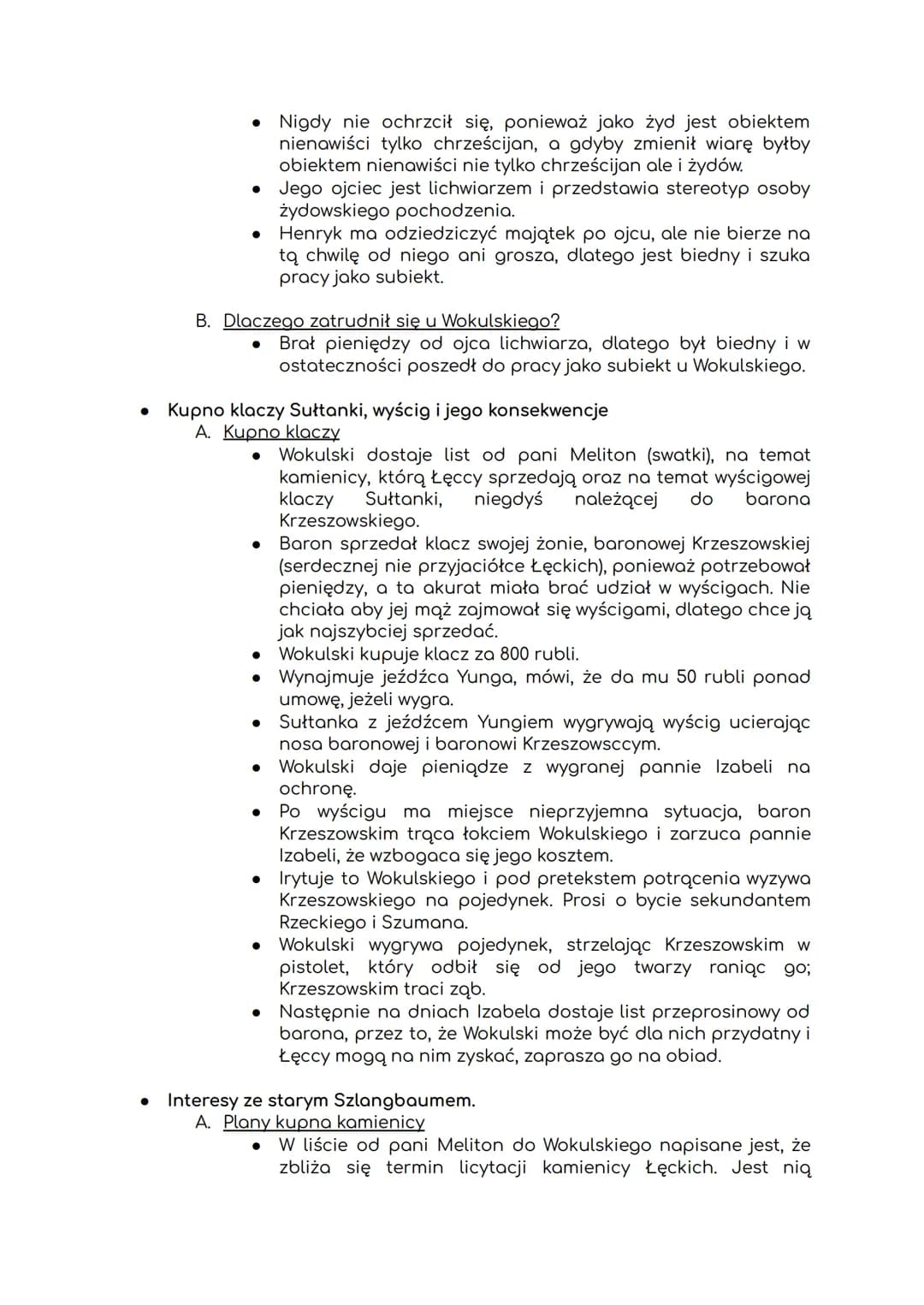 1. Przedstawienie utworu
PROBLEMATYKA: różnice priorytetów różnych grup społecznych w
XIX wieku; krytycyzm wobec postaw pozytywistycznych w 