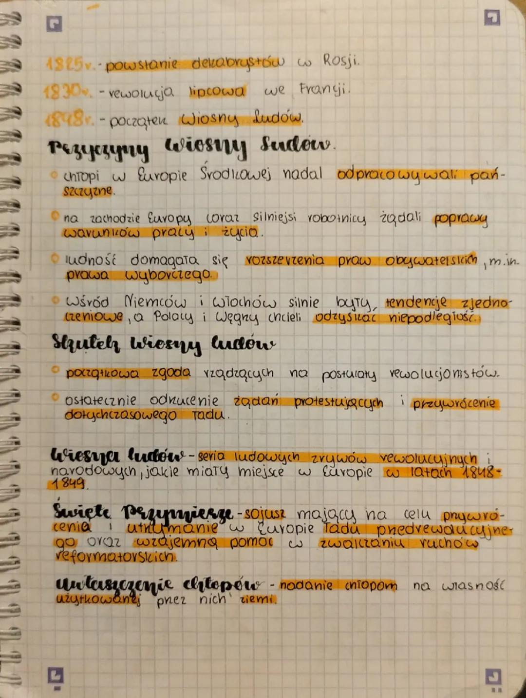 Historia klasa 7: Powtórka temat 4 z działu 1