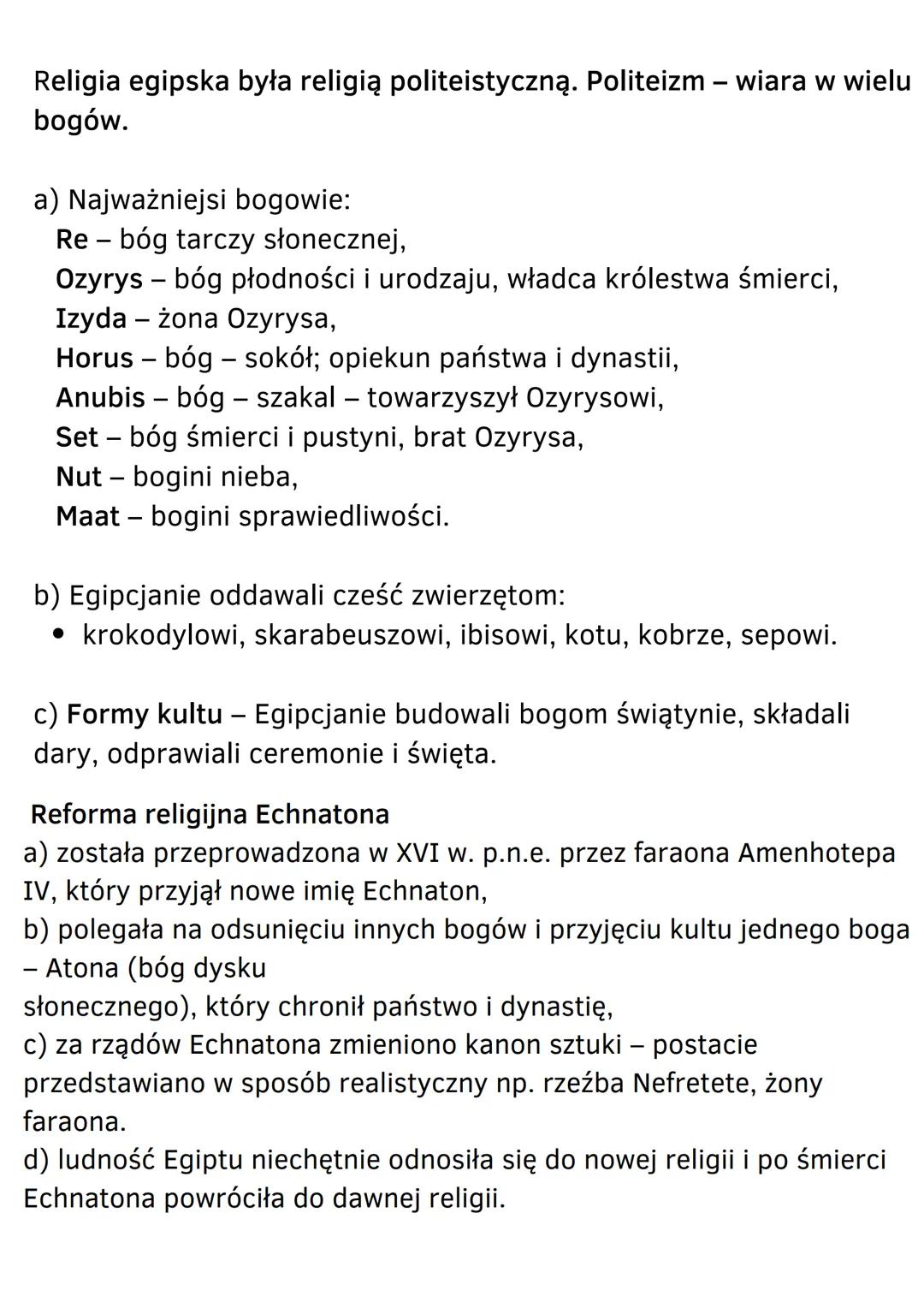 Starożytny Egipt
Warunki geograficzne, surowce, zajęcia ludności
• państwo położone w północno-wschodniej Afryce, rzeka
Nil jest jego osią,
