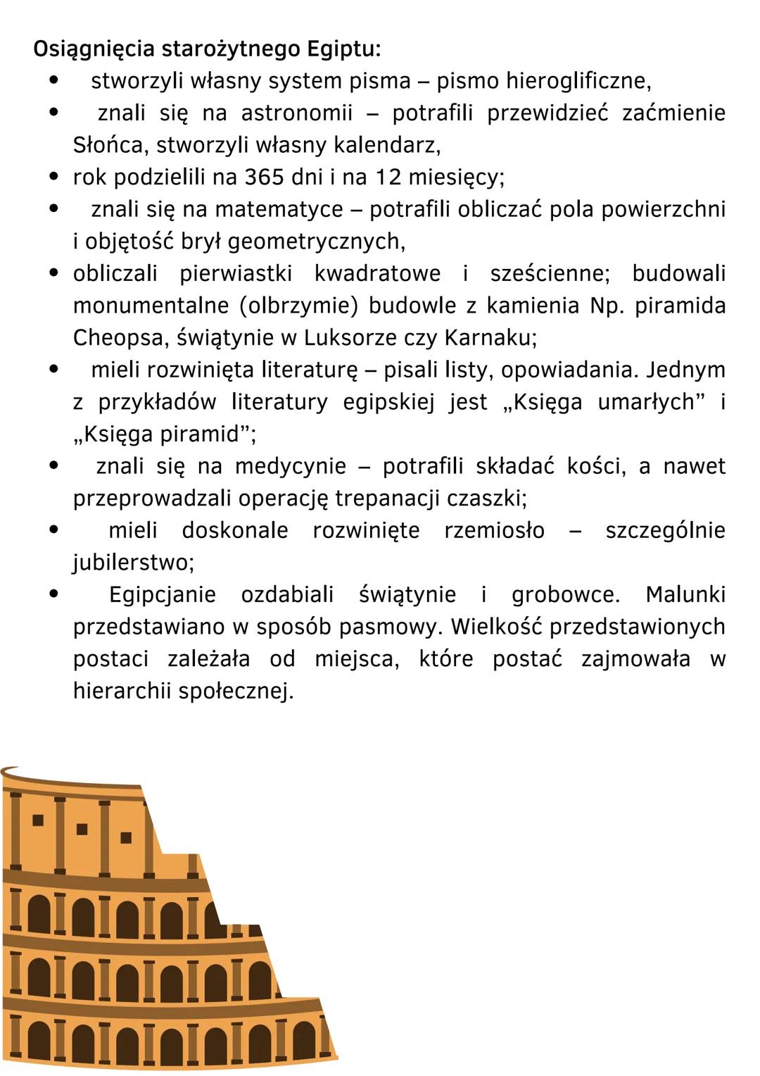 Starożytny Egipt
Warunki geograficzne, surowce, zajęcia ludności
• państwo położone w północno-wschodniej Afryce, rzeka
Nil jest jego osią,

