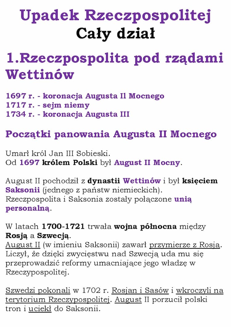 Know Upadek Rzeczpospolitej Cały dział (NE kl 6, dział V) thumbnail